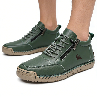 (🔥 Sconto del 50% - Non lasciartelo sfuggire!) Scarpe selezionate in pelle di vitello - scarpe ortopediche - 👞 - resistenti, antiscivolo e impermeabili (supporto dell'arco plantare, sollievo dal dolore, unisex)