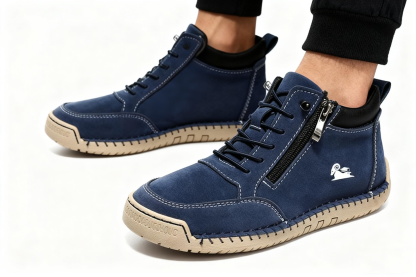 (🔥 50% de descuento - ¡No te lo pierdas!) Zapatos de piel de becerro seleccionados - Zapatos ortopédicos - 👞 - Duraderos, antideslizantes e impermeables (soporte de arco, alivio del dolor, unisex)