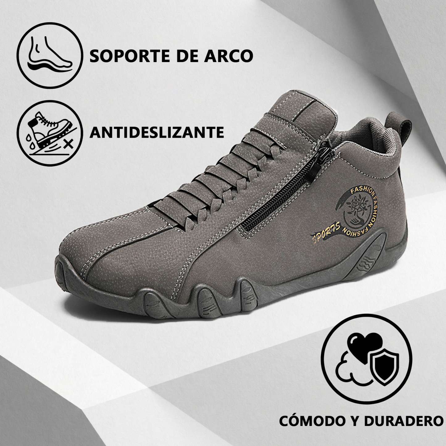 (Oferta -50%) Zapatos descalzos de gamuza: comodidad ortopédica y cosidos a mano - Diseño ergonómico - Antideslizantes y duraderos