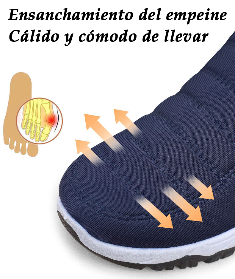 (🔥50% de descuento por tiempo limitado) Cómodos zapatos ortopédicos de invierno con forro de lana cálido, soporte para el arco plantar y alivio eficaz del dolor de espalda, articulaciones y pies. (Unisex)