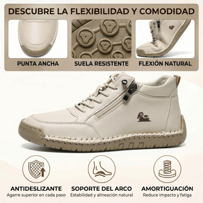 🔥 -50% DTO. | Zapatos Ergonómicos de Piel Premium 👞 Antideslizantes e Impermeables ✅Soporte Plantar, Unisex