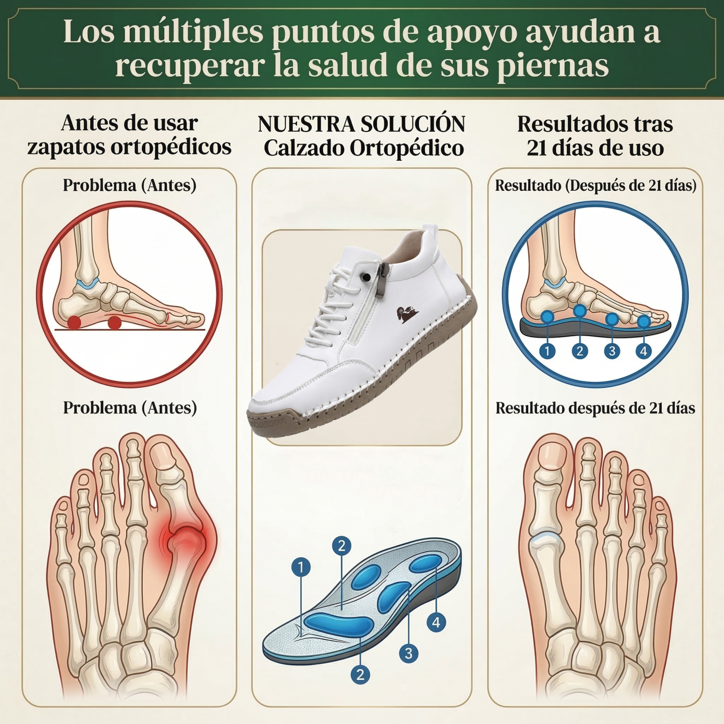 🔥 -50% DTO. | Zapatos Ergonómicos de Piel Premium 👞 Antideslizantes e Impermeables ✅Soporte Plantar, Unisex