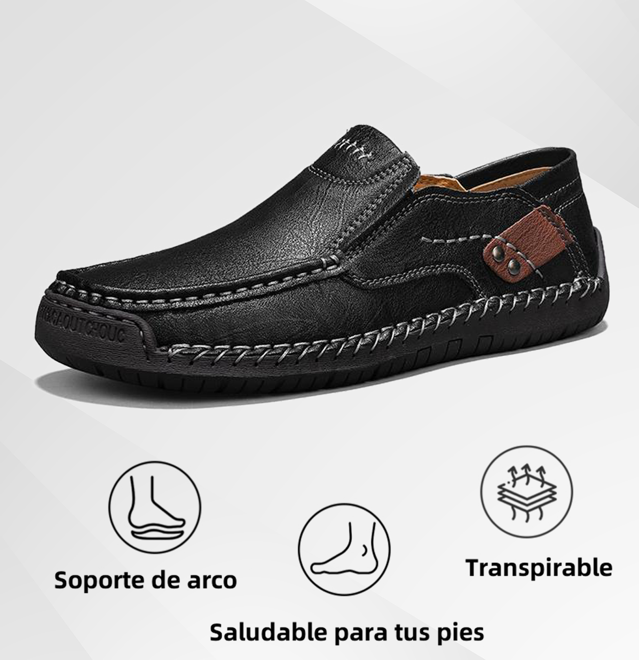 (🔥Sconto del 50% a tempo limitato - Acquista ora!) Mocassini slip-on in pelle eleganti e di alta qualità👞 - Design ergonomico, supporto dell'arco plantare per alleviare il dolore, impermeabili e antiscivolo!