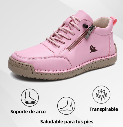 (🔥 50% de descuento - ¡No te lo pierdas!) Zapatos de piel de becerro seleccionados - Zapatos ortopédicos - 👞 - Duraderos, antideslizantes e impermeables (soporte de arco, alivio del dolor, unisex)