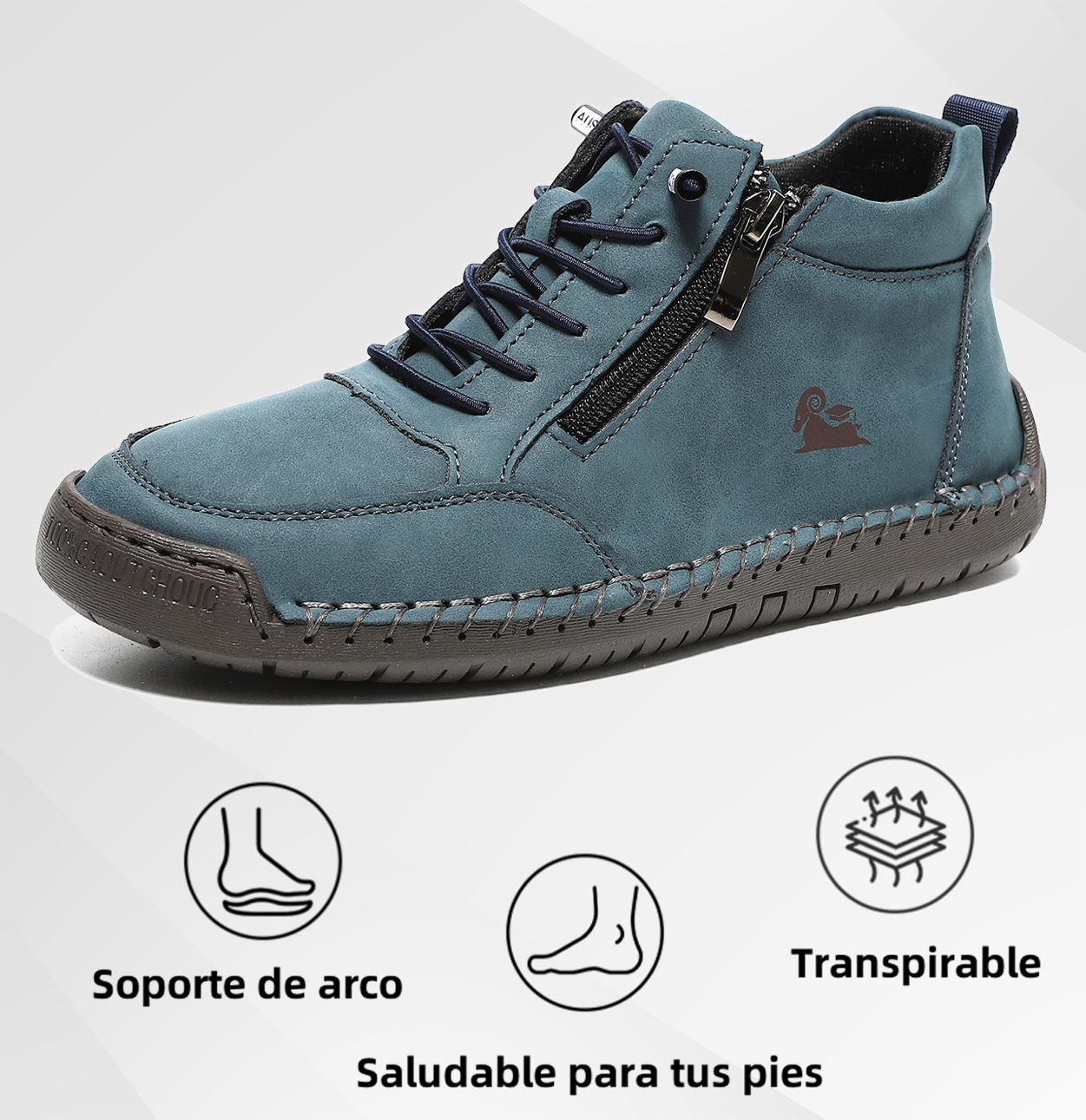 [🔥50% de Descuento] Zapatos Unisex de Piel de Becerro con Soporte Plantar – Ergonómicos, Impermeables y Antideslizantes