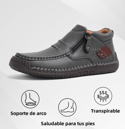 (⏰Oferta por tiempo limitado - 50% de descuento) - Zapatos de cuero genuino hechos a mano - Soporte de arco, impermeables, antideslizantes