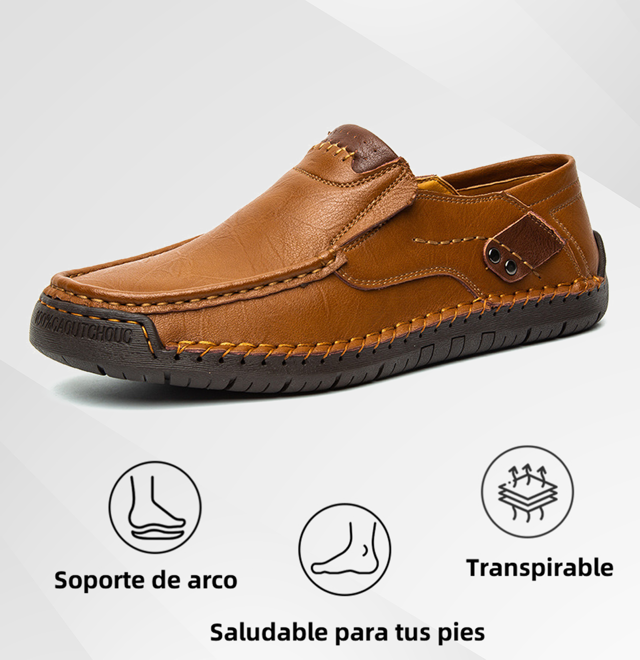 (🔥Sconto del 50% a tempo limitato - Acquista ora!) Mocassini slip-on in pelle eleganti e di alta qualità👞 - Design ergonomico, supporto dell'arco plantare per alleviare il dolore, impermeabili e antiscivolo!