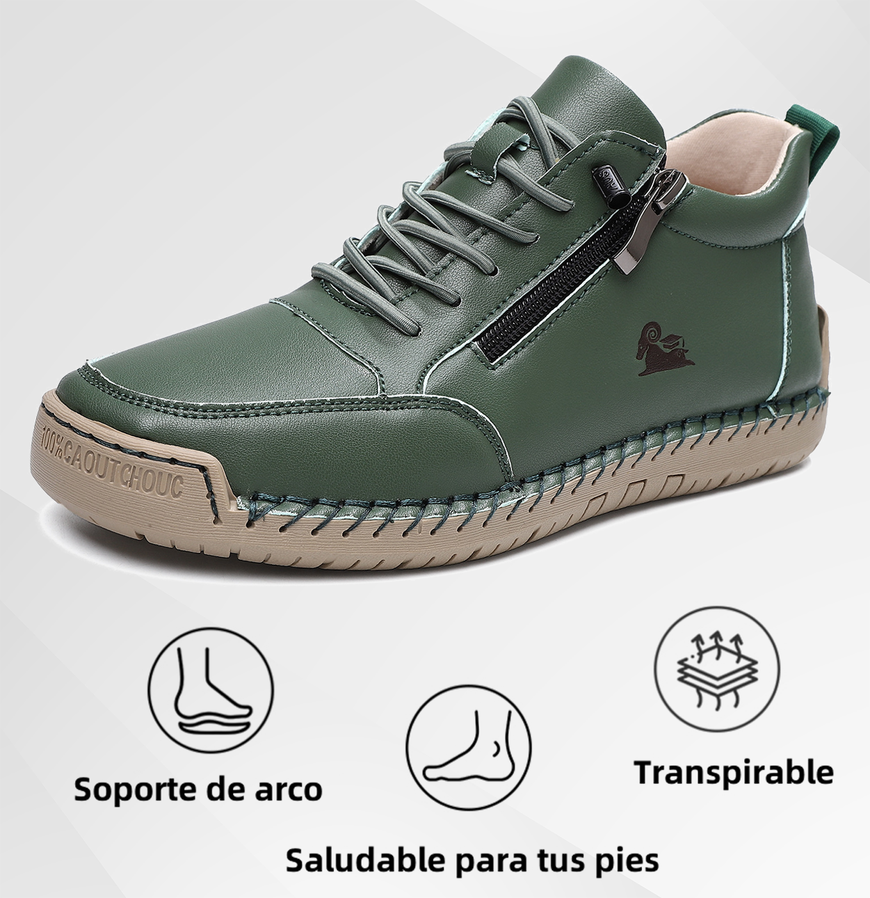 (🔥 50% de descuento - ¡No te lo pierdas!) Zapatos de piel de becerro seleccionados - Zapatos ortopédicos - 👞 - Duraderos, antideslizantes e impermeables (soporte de arco, alivio del dolor, unisex)