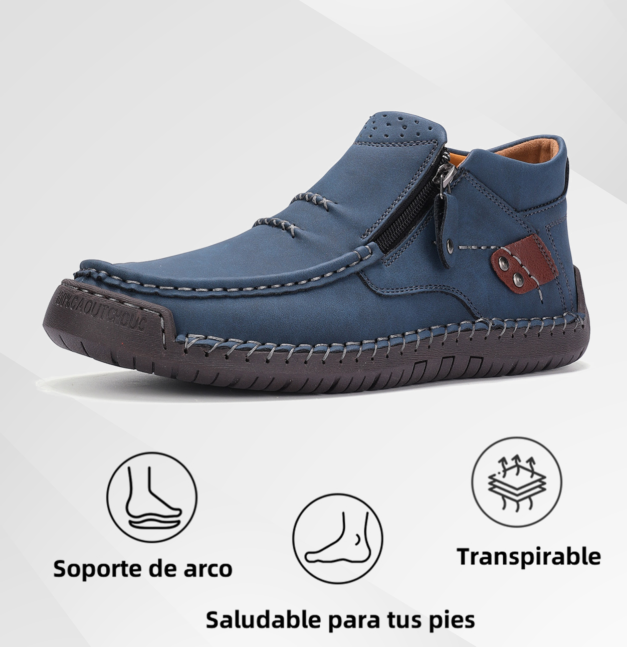 (⏰Oferta por tiempo limitado - 50% de descuento) - Zapatos de cuero genuino hechos a mano - Soporte de arco, impermeables, antideslizantes