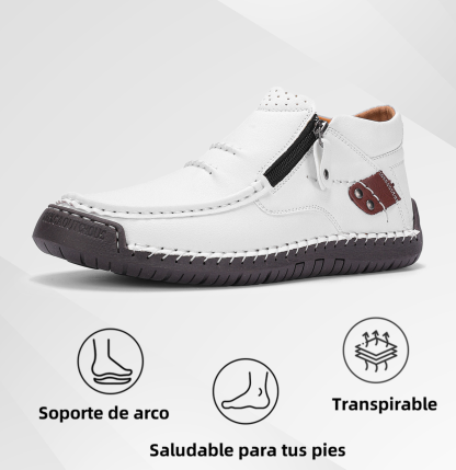 (⏰Oferta por tiempo limitado - 50% de descuento) - Zapatos de cuero genuino hechos a mano - Soporte de arco, impermeables, antideslizantes