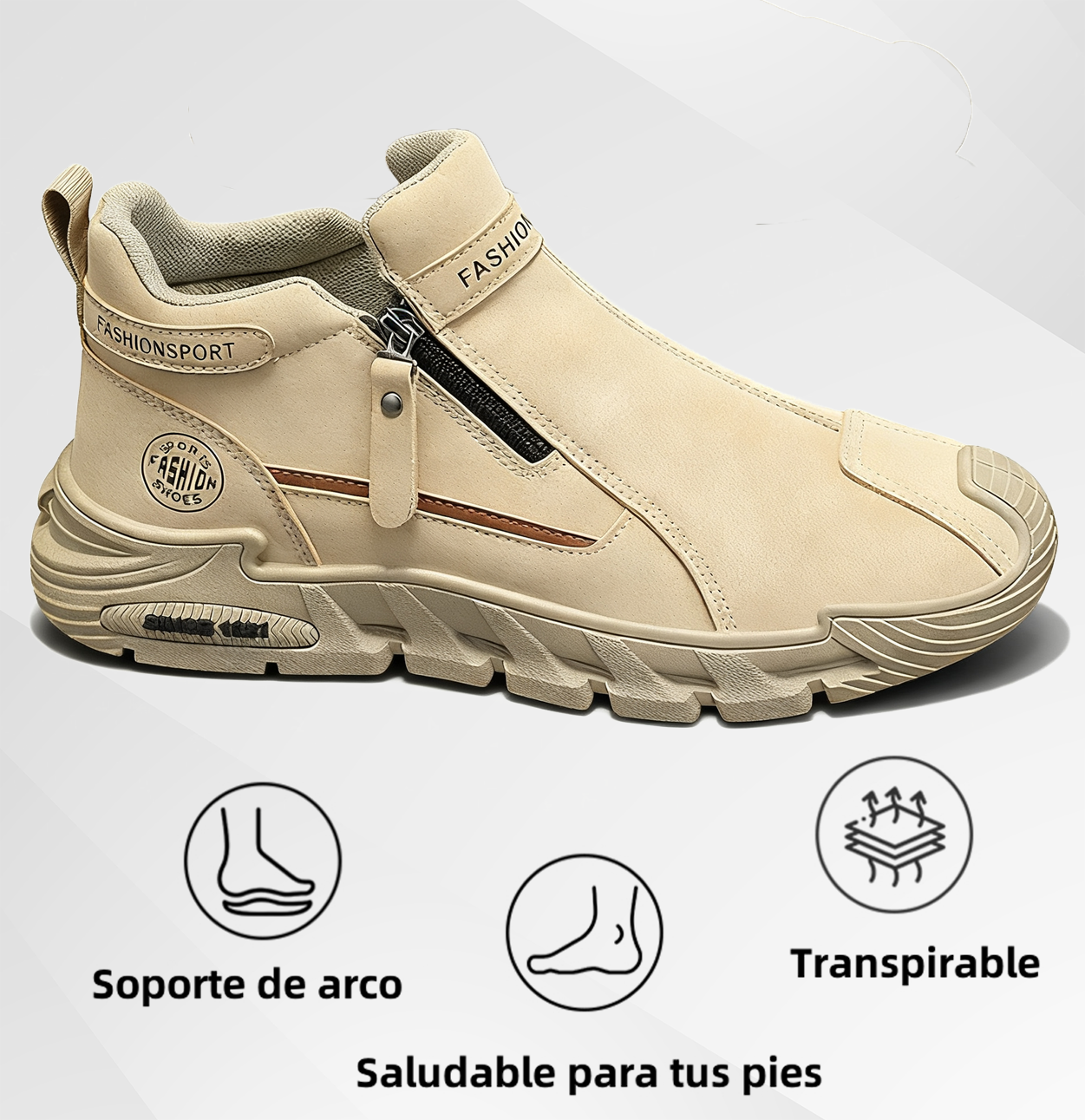 (⏰50% de descuento por tiempo limitado) Zapatos ortopédicos de gamuza para hombre, 👞 cosidos a mano, cómodos y antideslizantes ✅ Soporte de arco - Caminata cómoda