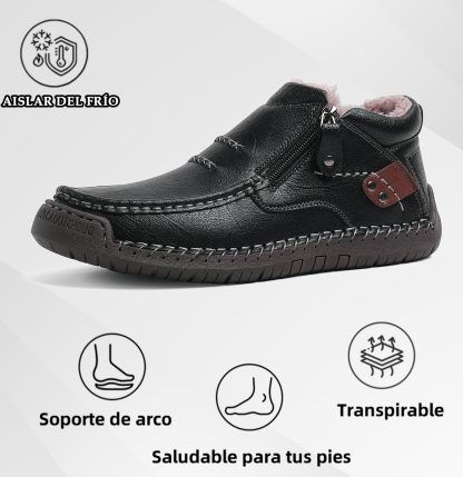 (⏰Oferta por tiempo limitado - 50% de descuento) - Zapatos de cuero genuino hechos a mano - Soporte de arco, impermeables, antideslizantes