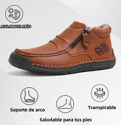 (⏰Oferta por tiempo limitado - 50% de descuento) - Zapatos de cuero genuino hechos a mano - Soporte de arco, impermeables, antideslizantes