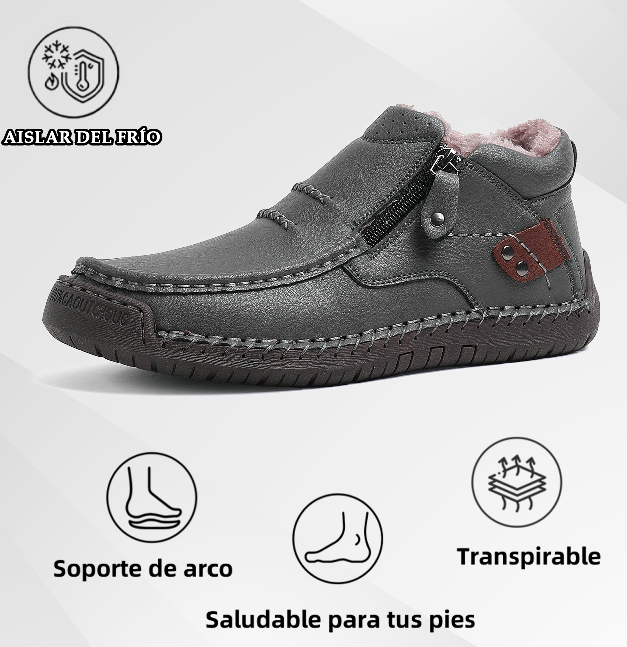 (⏰Oferta por tiempo limitado - 50% de descuento) - Zapatos de cuero genuino hechos a mano - Soporte de arco, impermeables, antideslizantes