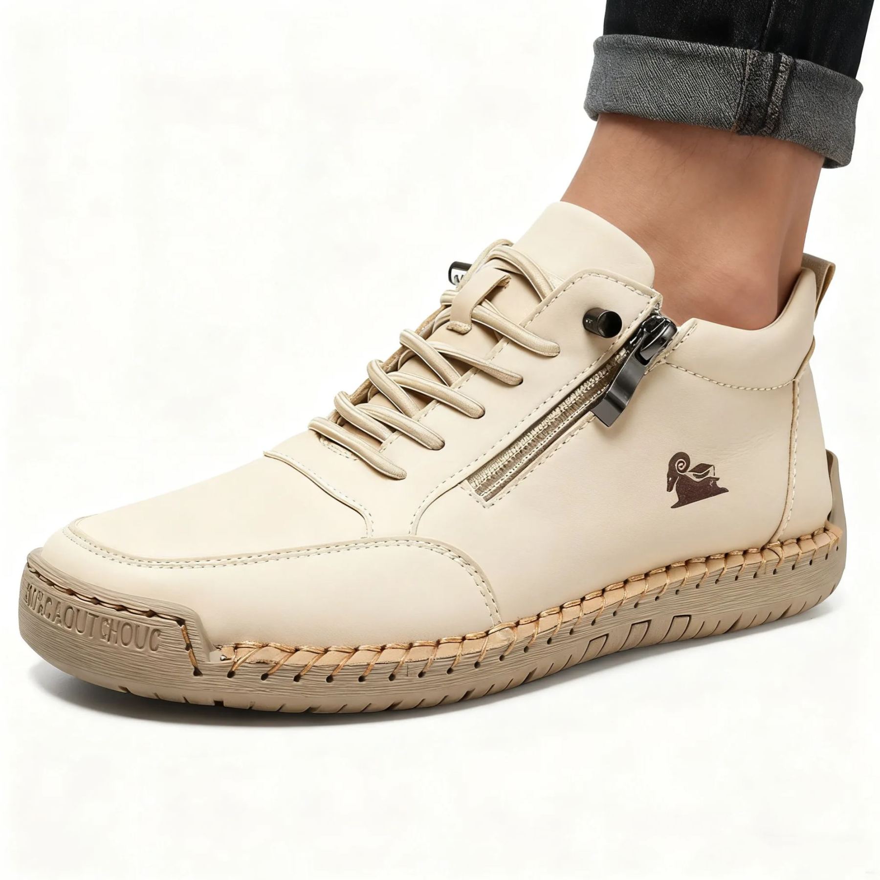 (🔥 Sconto del 50% - Non lasciartelo sfuggire!) Scarpe selezionate in pelle di vitello - scarpe ortopediche - 👞 - resistenti, antiscivolo e impermeabili (supporto dell'arco plantare, sollievo dal dolore, unisex)