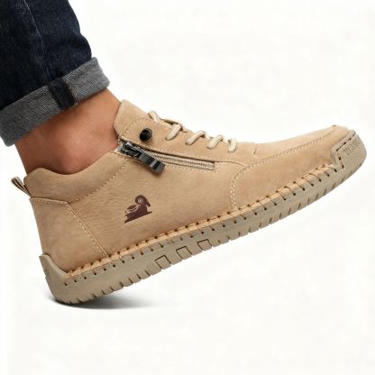 (🔥 Sconto del 50% - Non lasciartelo sfuggire!) Scarpe selezionate in pelle di vitello - scarpe ortopediche - 👞 - resistenti, antiscivolo e impermeabili (supporto dell'arco plantare, sollievo dal dolore, unisex)