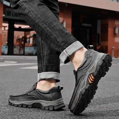 (🔥 50% de descuento - ¡No te lo pierdas!) Zapatos ortopédicos de piel de becerro de alta calidad (versión con cordones también disponible) - Zapatos ortopédicos - 👞 - Impermeables y antideslizantes (soporte de arco para caminar más fácilmente)