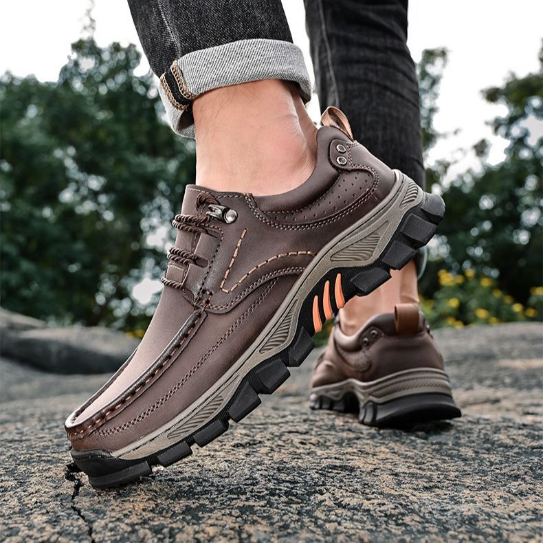 (🔥 50% de descuento - ¡No te lo pierdas!) Zapatos ortopédicos de piel de becerro de alta calidad (versión con cordones también disponible) - Zapatos ortopédicos - 👞 - Impermeables y antideslizantes (soporte de arco para caminar más fácilmente)