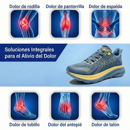 (🔥¡Último día! ¡50% de descuento! ¡No te lo pierdas!)⏰ Zapatos deportivos ortopédicos diseñados ergonómicamente para aliviar el dolor de espalda, articulaciones y pies.