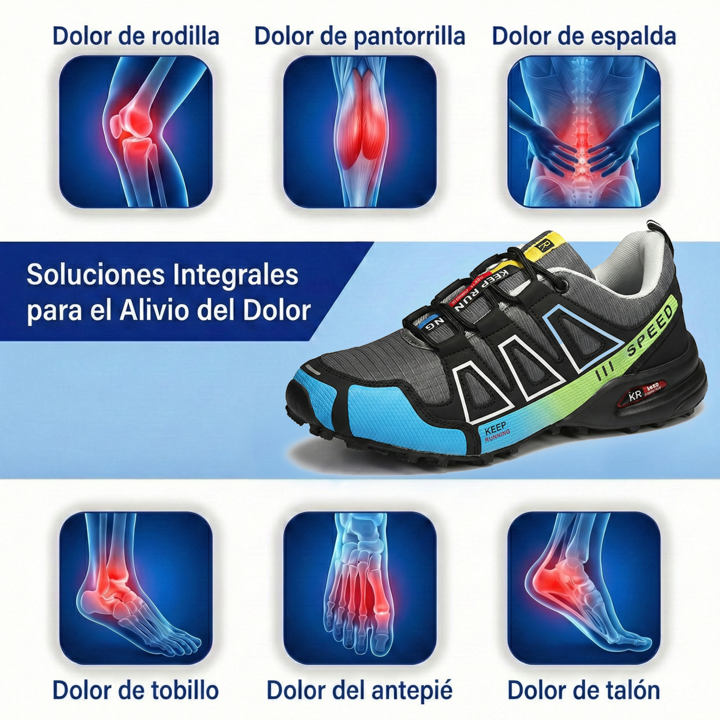 🔥 ¡50% MENOS! Zapatos Ortopédicos de Senderismo:Elimina el Dolor de Pies (Diseño ergonómico & Antideslizantes & Unisex)