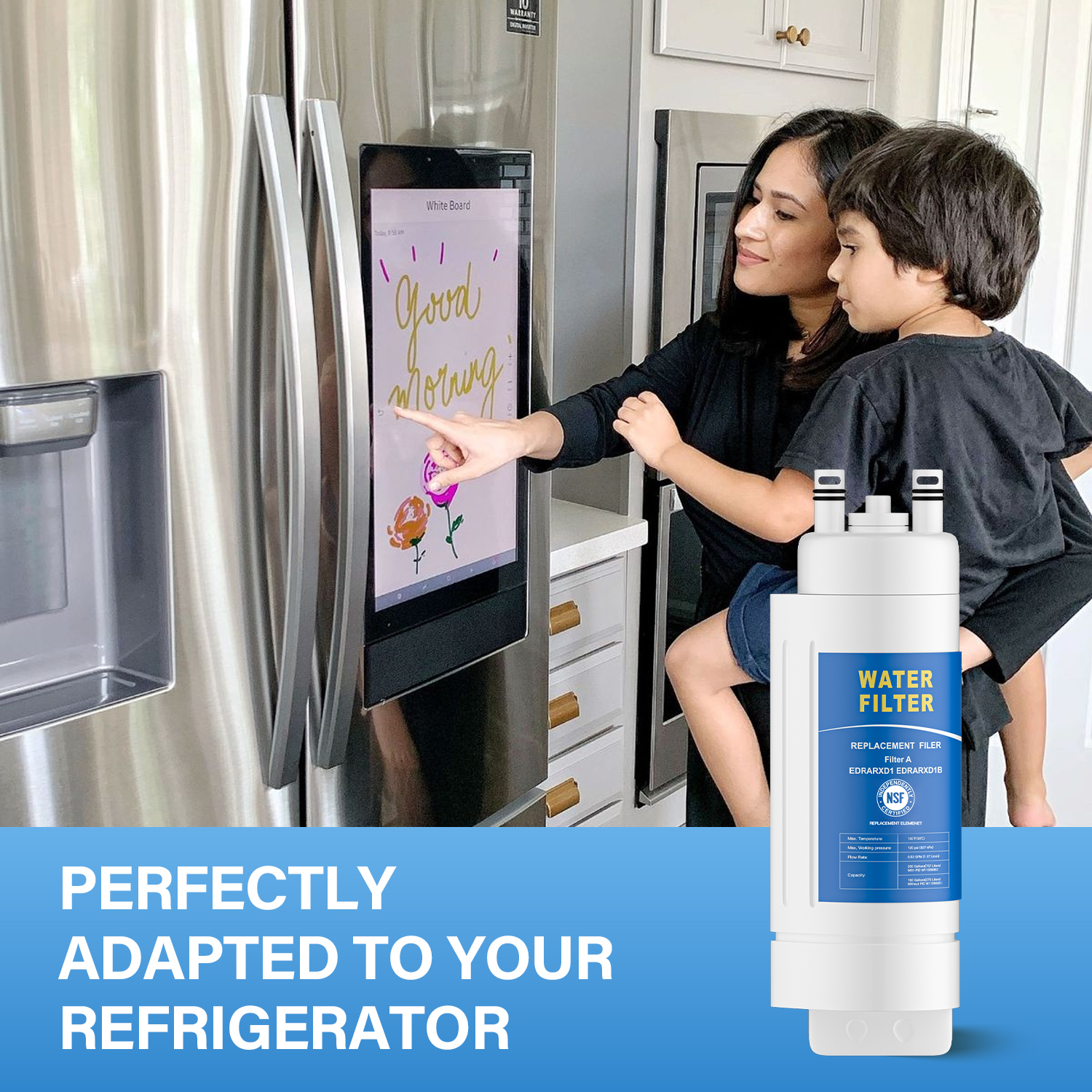 everydrop® by Whirlpool Refrigerator Water Filter A - EDRARXD1 (Pack of 1)