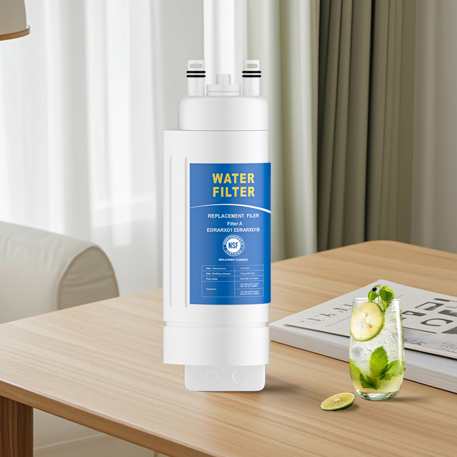 everydrop® by Whirlpool Refrigerator Water Filter A - EDRARXD1 (Pack of 1)