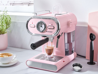 SILVERCREST® KITCHEN TOOLS espresso machine/portafilter pastel pink SEM 1100 D3