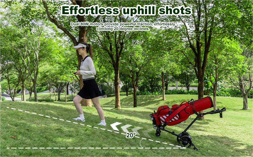 electric golf caddy that follows you