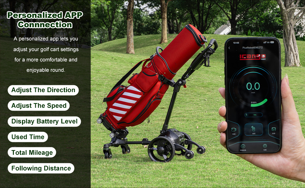 electric golf push cart