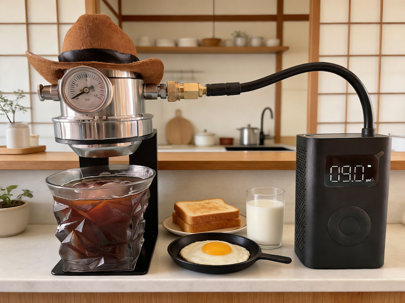 The Cowboy Hat Coffee Machine: Precision Espresso, Anywhere Adventure