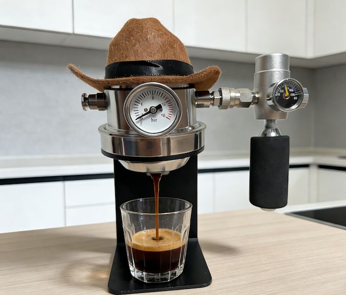 The Cowboy Hat Coffee Machine: Precision Espresso, Anywhere Adventure