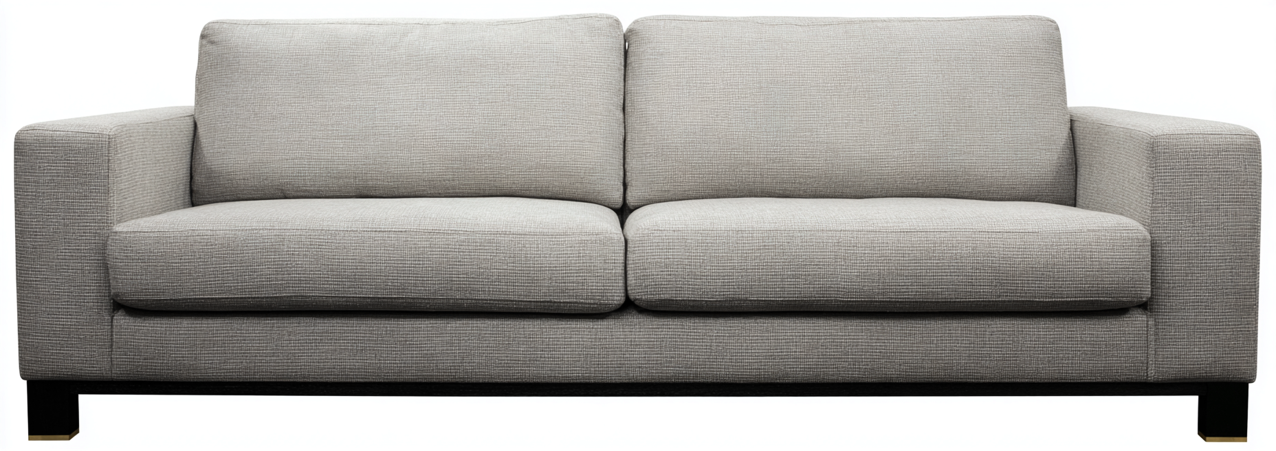 Canapé trois places en tissu 200x85x80 cm - gris clair - style moderne-Nicheovae