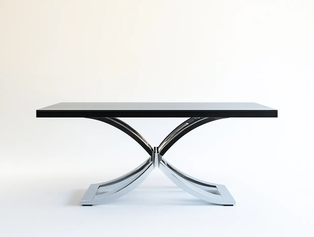 Table à manger en verre et métal 160x90x75 cm - noir - style moderne luxueux-Comfyene