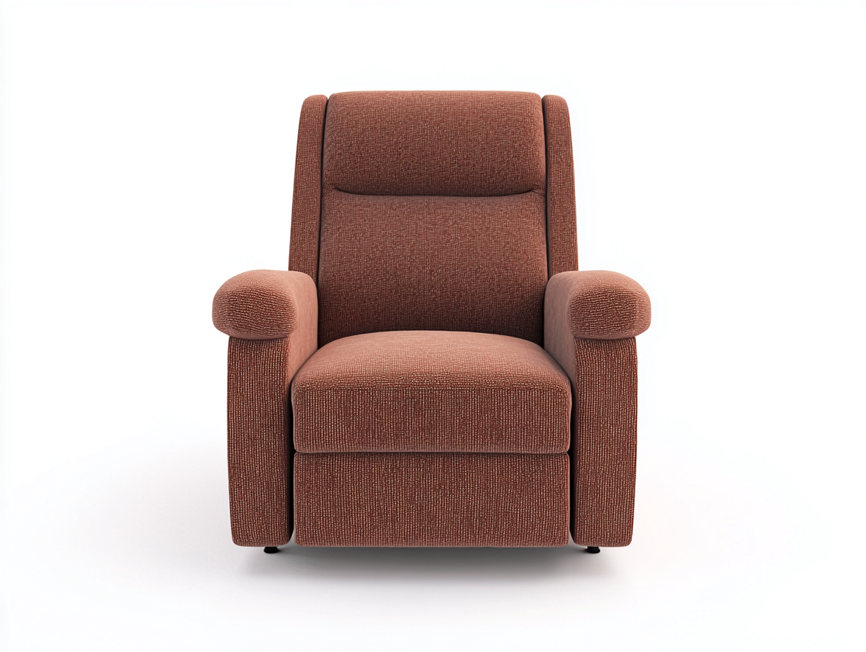 Fauteuil relax en tissu 88x93x100 cm - brun rouille - style moderne inclinable-Comfyene