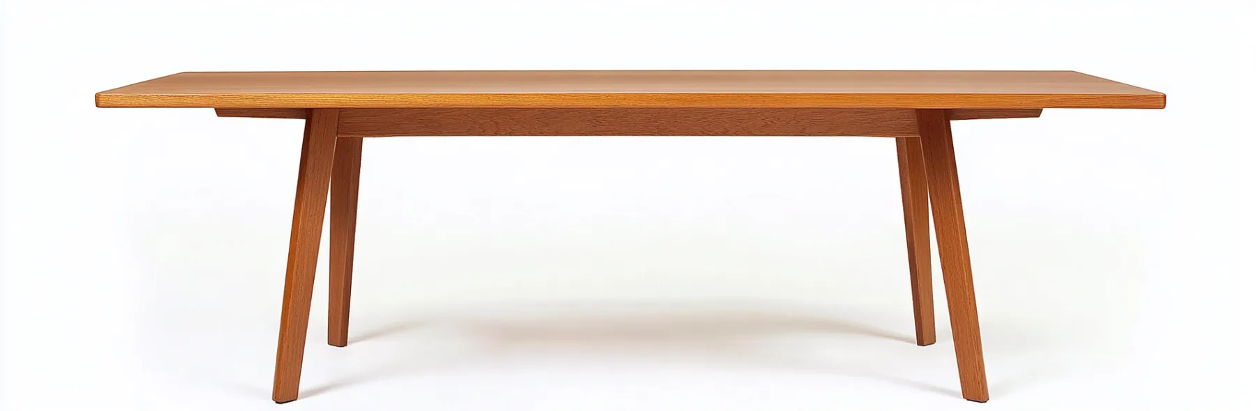 Table de salle à manger en bois de chêne 175x90x74 cm - brun clair - style scandinave moderne-Comfyene