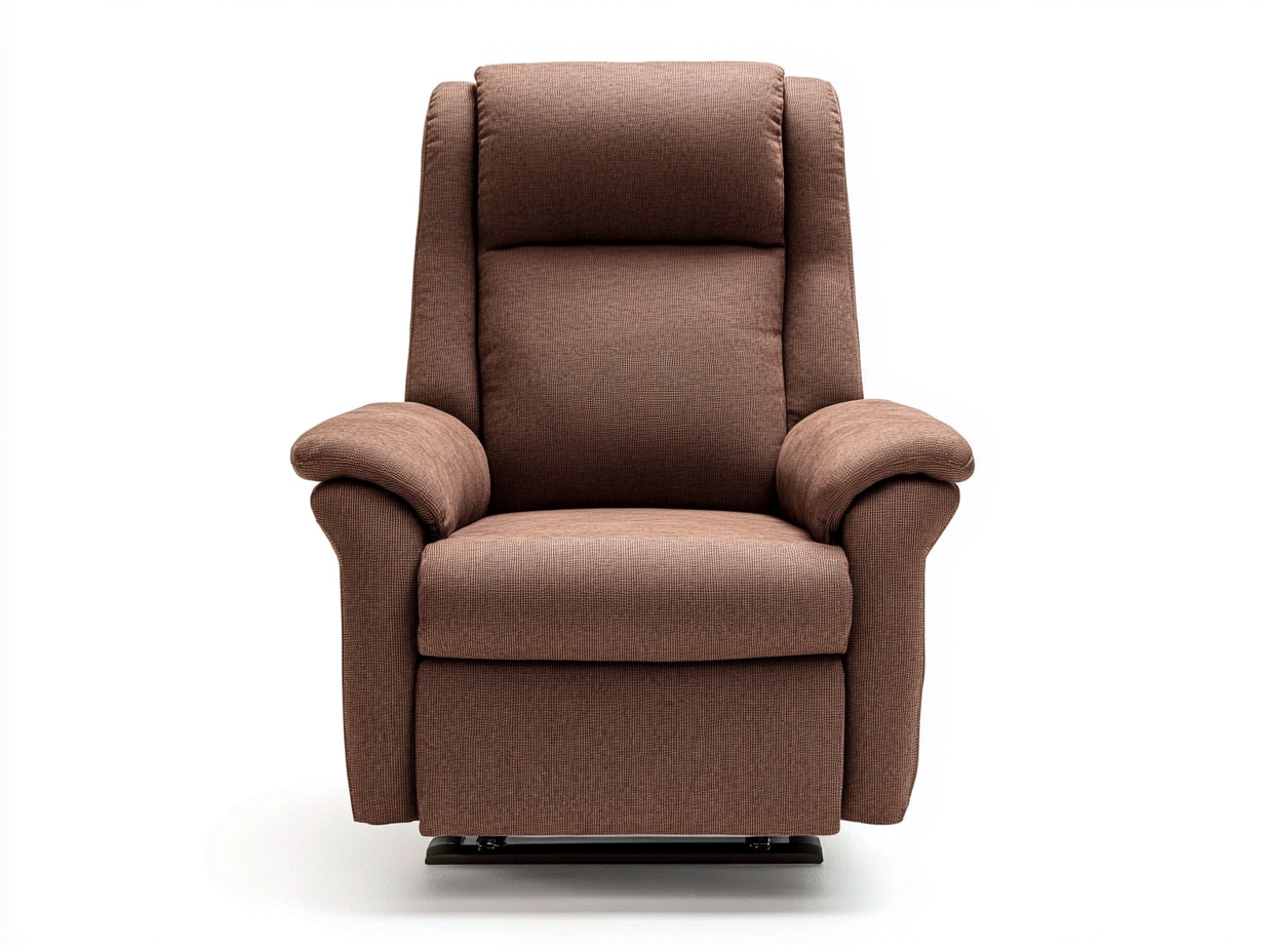 Fauteuil relax en tissu 90x94x102 cm - brun - design ergonomique inclinable-Comfyene
