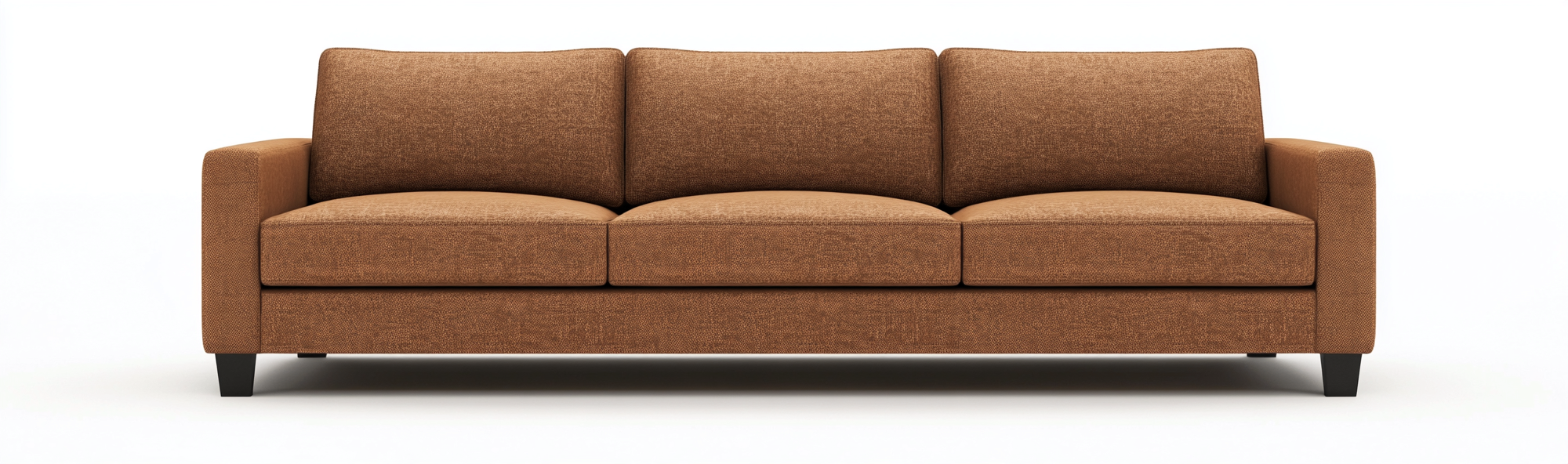 Canapé 3 places en tissu 215x90x85 cm - brun - style moderne pour salon-Comfyene