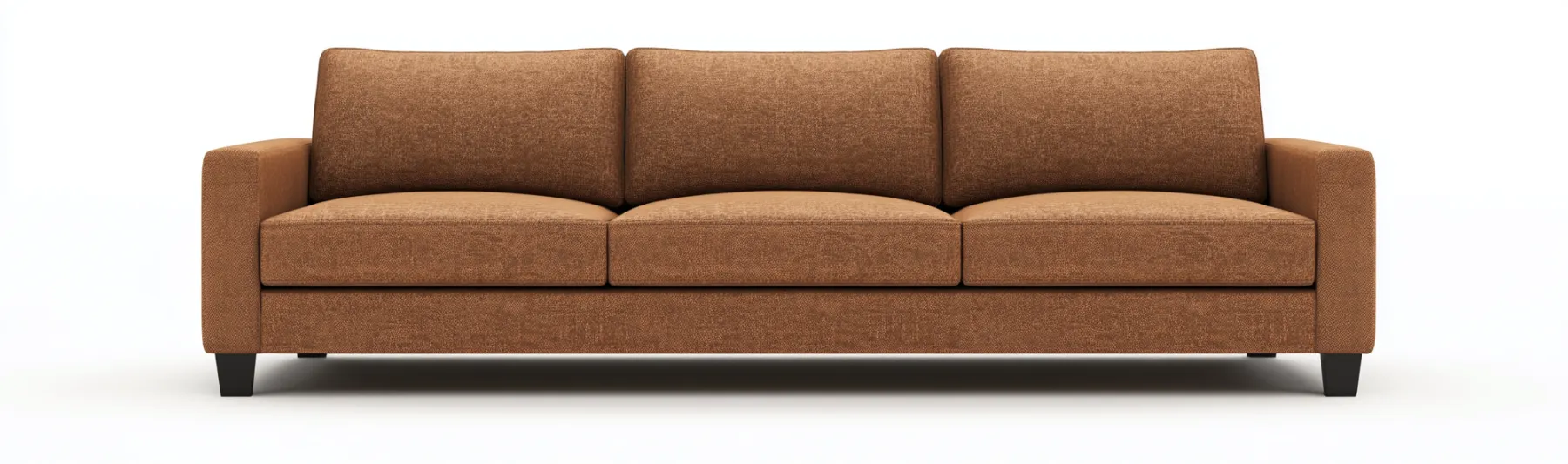 Canapé 3 places en tissu 215x90x85 cm - brun - style moderne pour salon-Comfyene