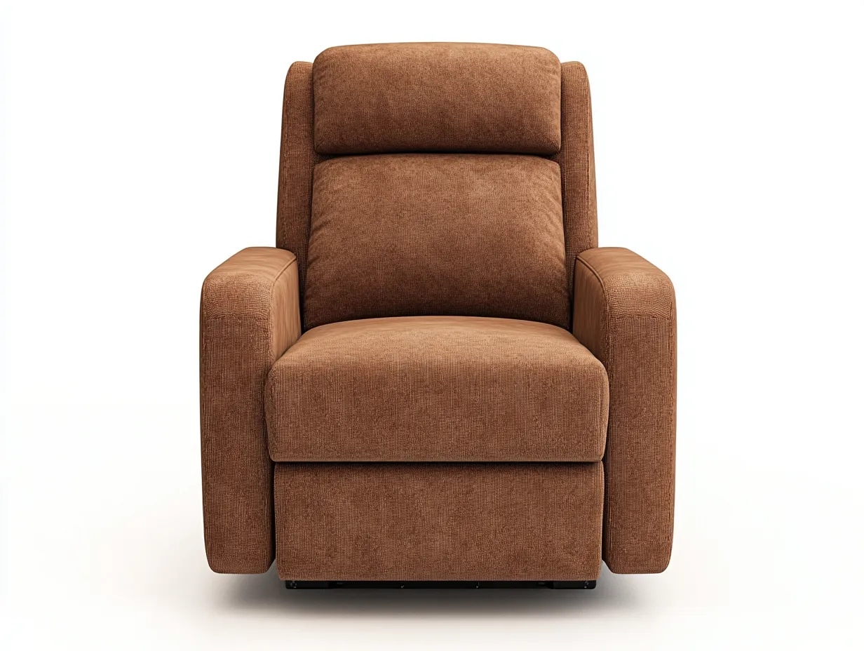 Fauteuil relax en tissu 90x94x100 cm - brun - design moderne inclinable-Comfyene