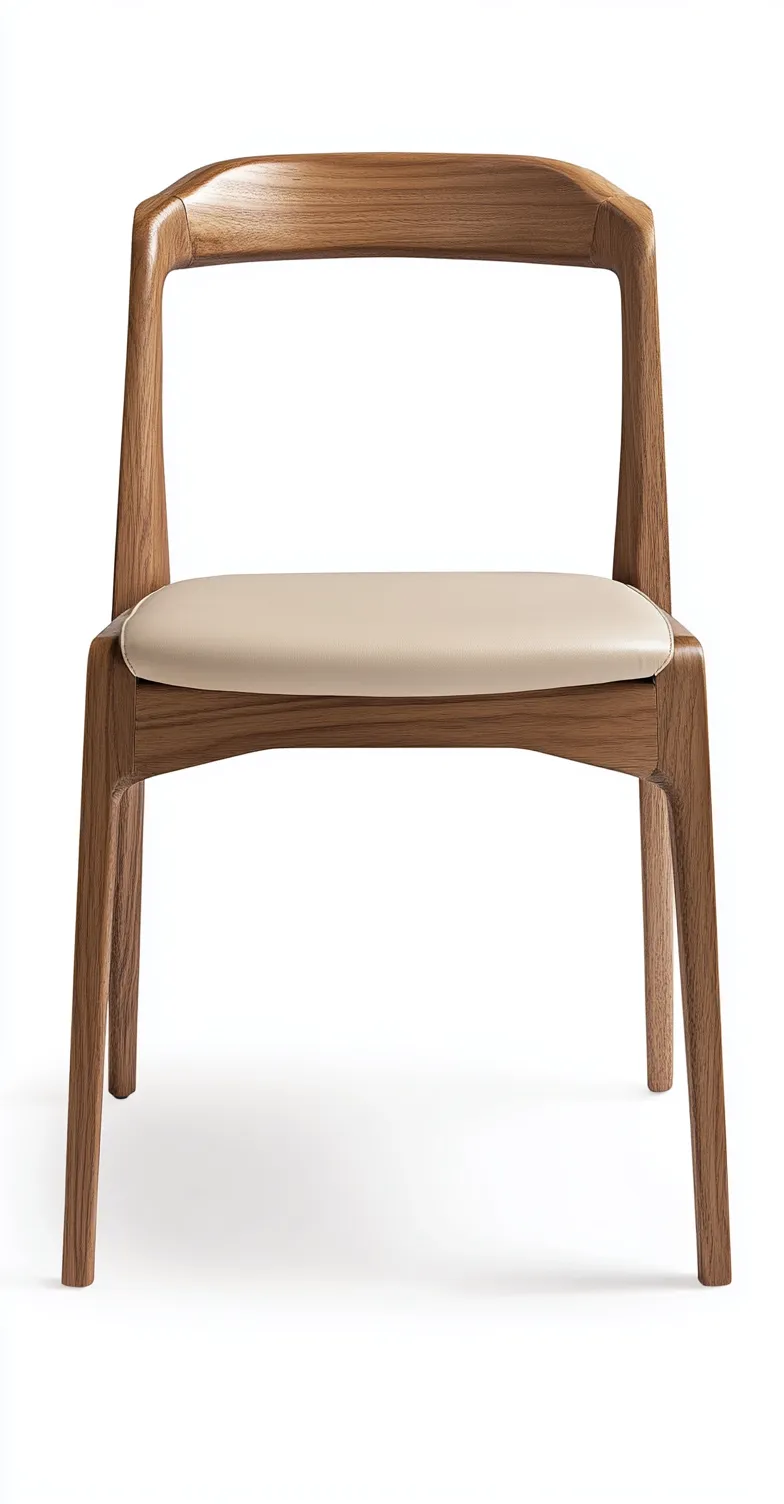 Chaise de salle à manger en bois massif 48x52x80 cm - beige/naturel - design contemporain-Comfyene