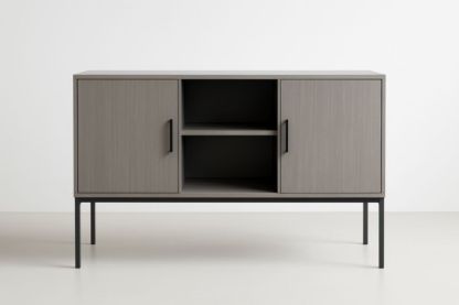 Buffet en bois MDF avec pieds en métal gris