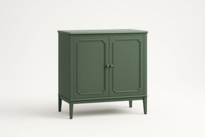 Armoire de rangement en bois 2 portes Vert 80x40x90 cm