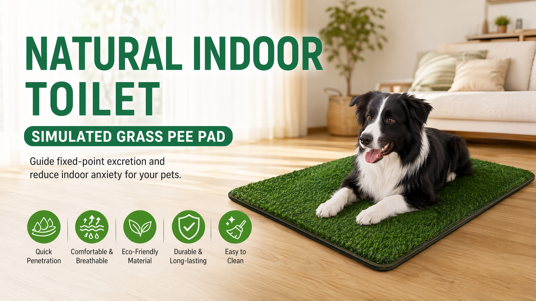 Washable Grass-Style Dog Pee Pad
