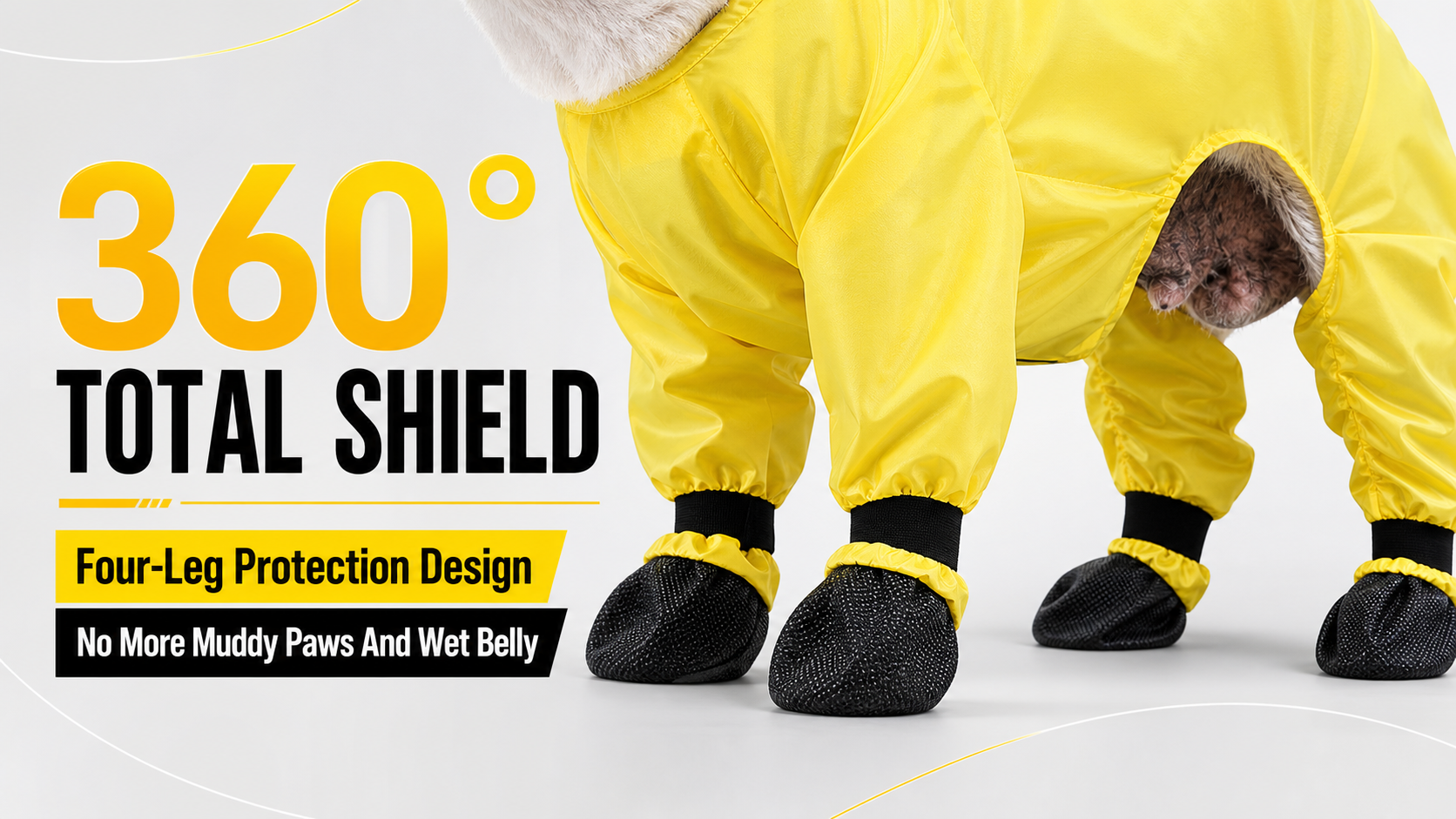 Waterproof Dog Raincoat with Clear Hood