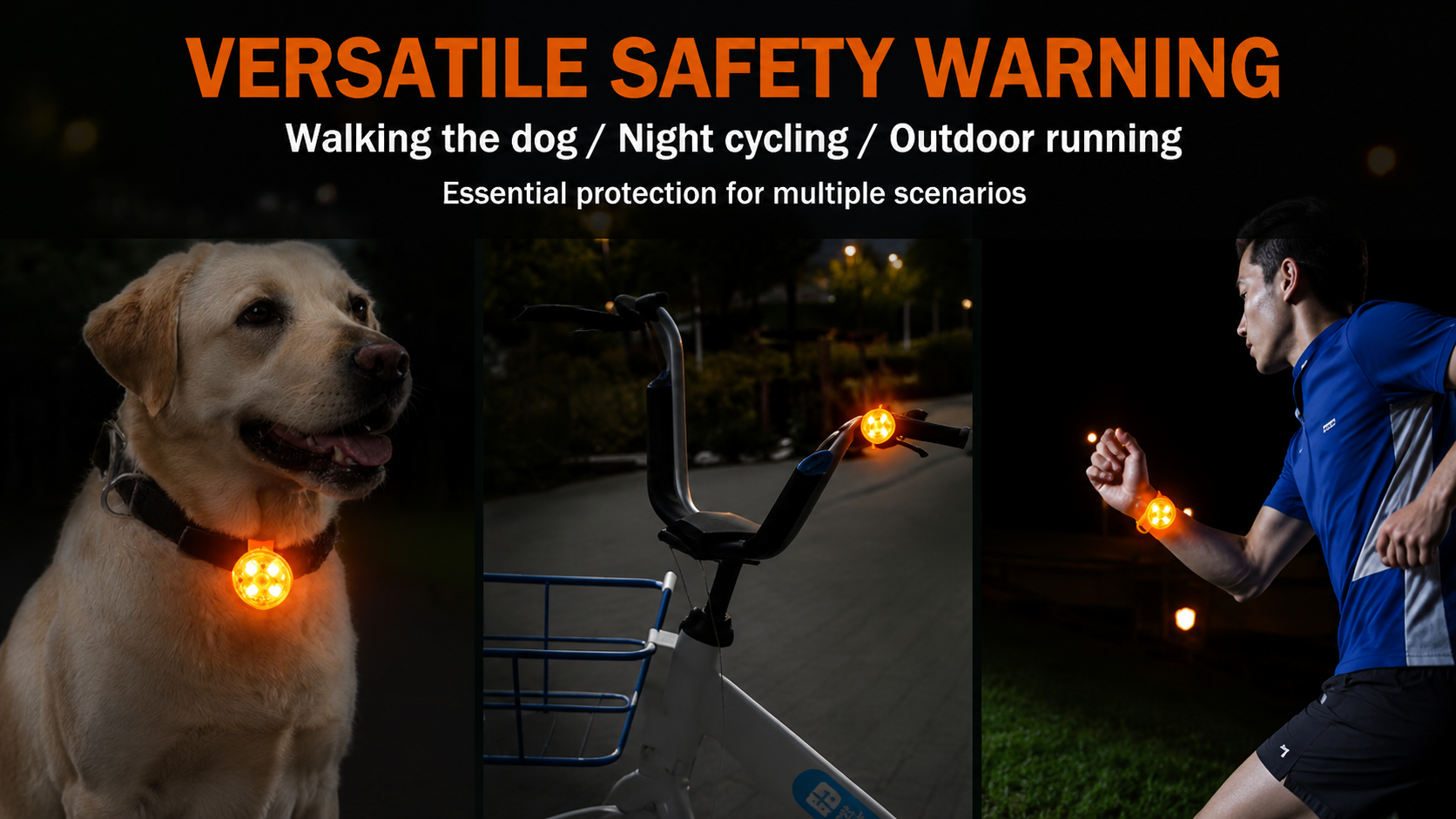 Rechargeable LED Dog Collar Safety Light