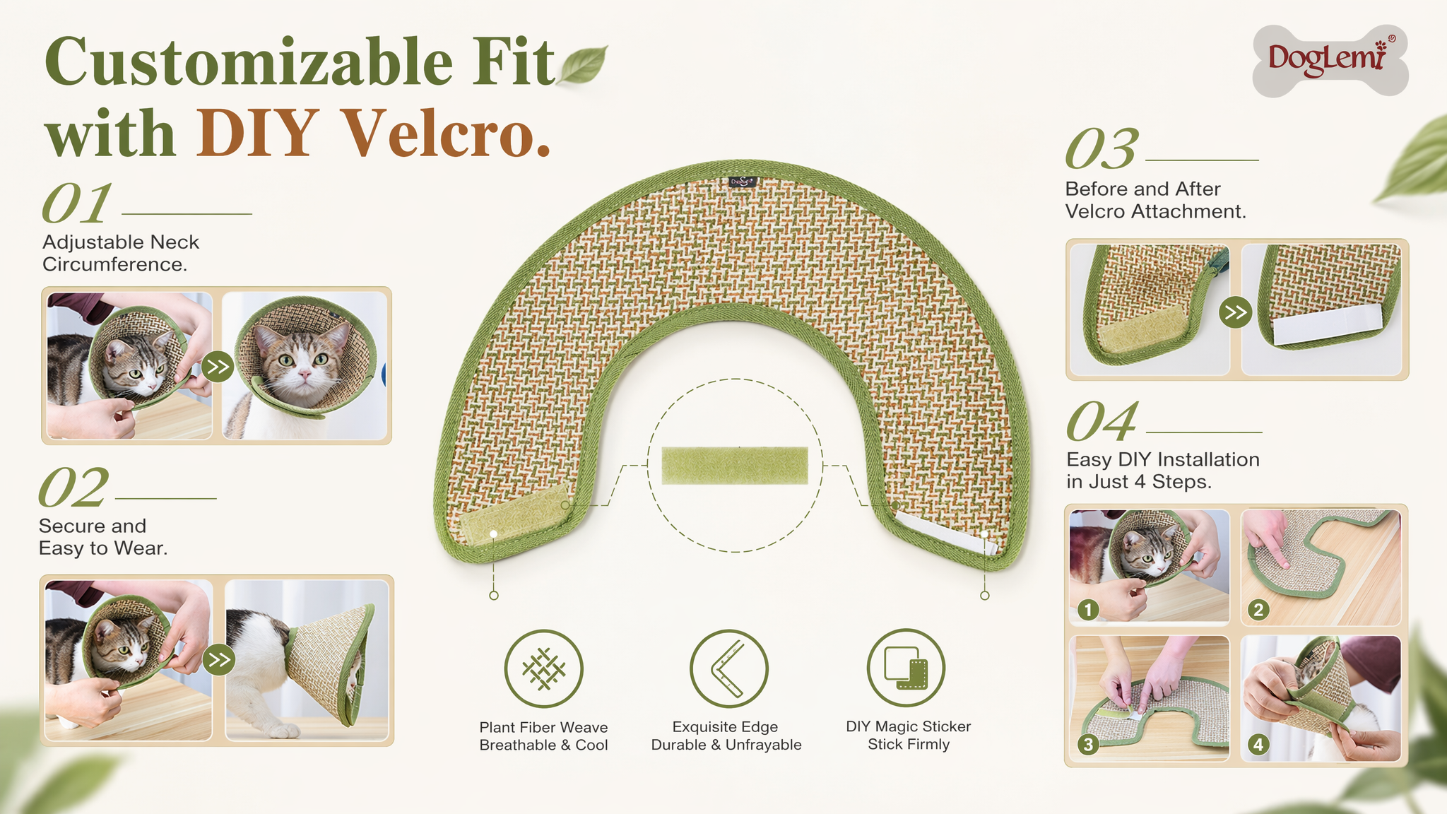 Breathable Summer Soft Protective Collar for Dogs & Cats