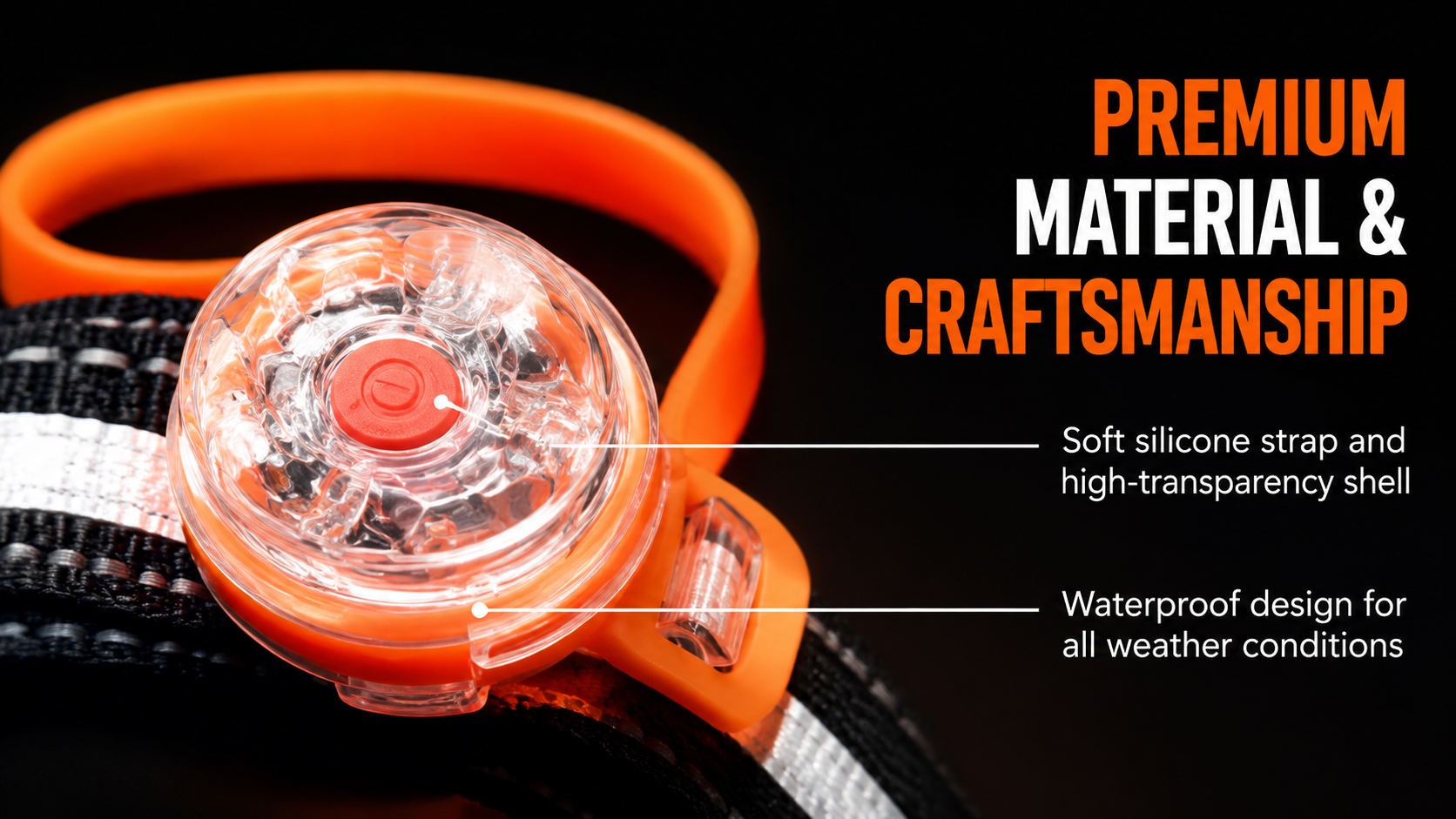 Rechargeable LED Dog Collar Safety Light