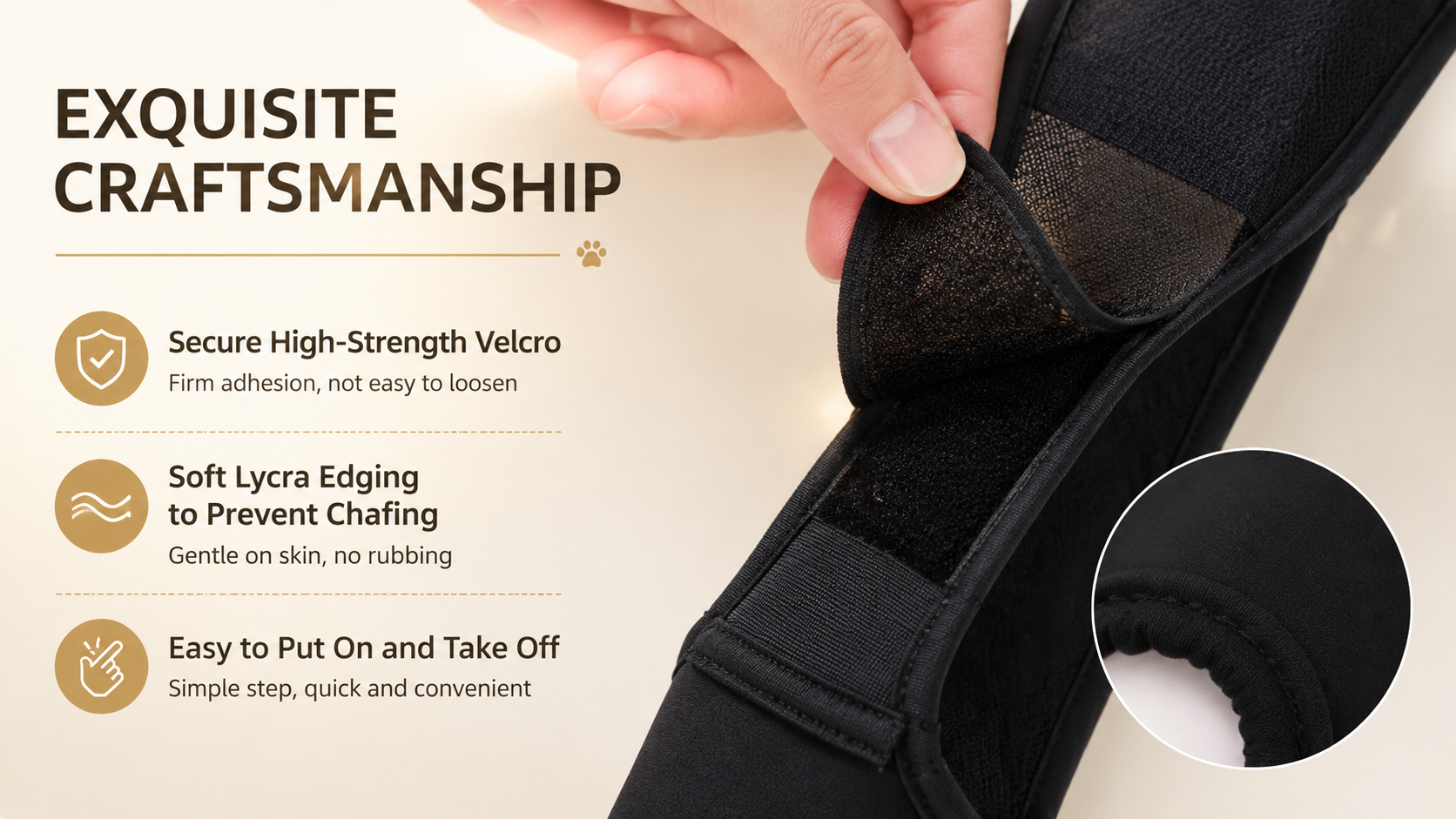 Adjustable Dog Hind Leg Support Wrap – Soft Joint Sleeve