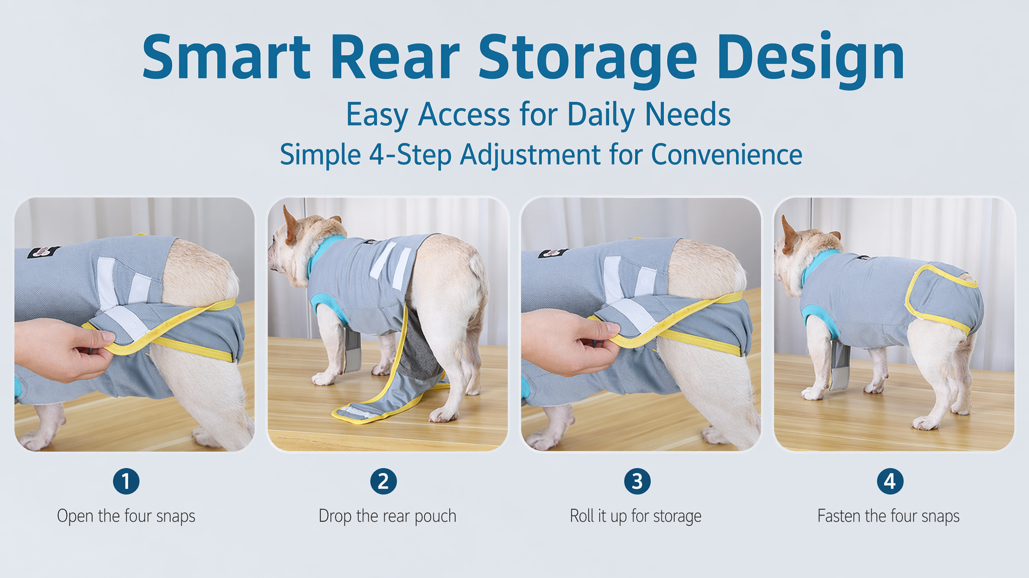 Breathable Cool-Touch Dog Recovery Suit – Four-Leg Bodysuit