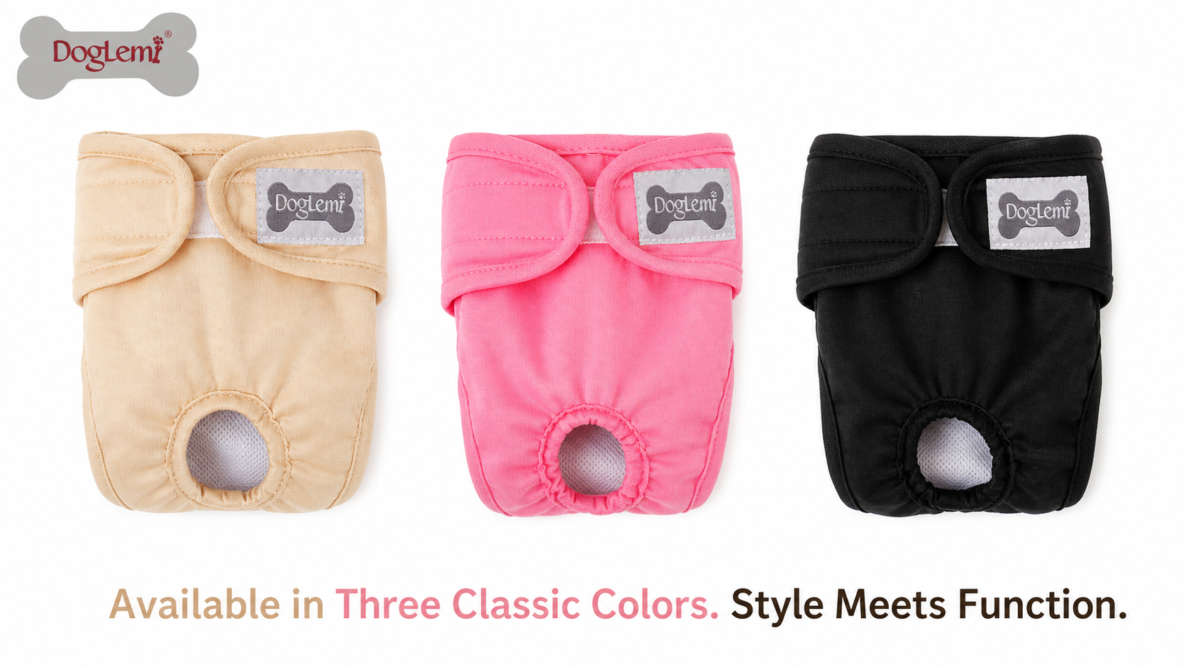 Breathable Washable Female Dog Hygiene Pants for Heat Cycle Care